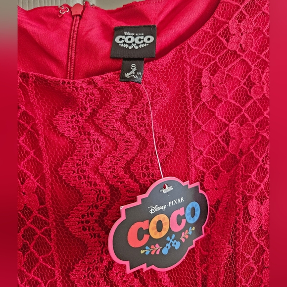 Disney Girls Tanto Red Disney Pixar Coco Party Dress. NWT - Picture 3 of 3